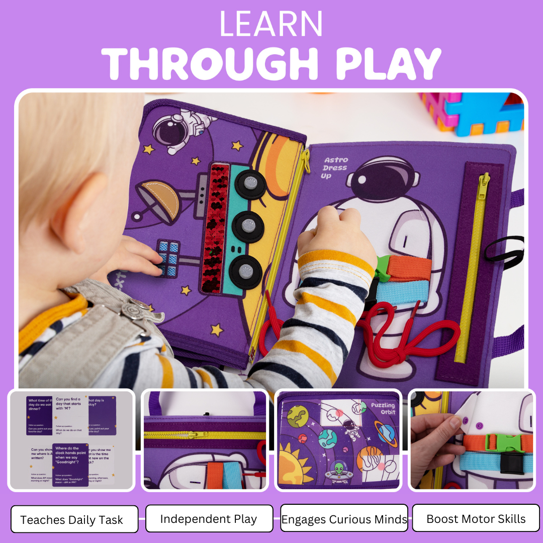 Astro Busy Board - 9 in 1 Montessori Toy