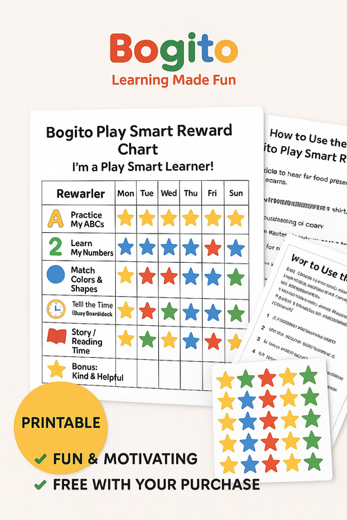 Bogito Play Smart Printables + Rising Stars Tracker ⭐️
